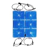 Flexibles Eisgel-Pack – Kühlkissen, wiederverwendbar, 24,5 x 22 x 1 cm, Kühlfutter aus PVC, weiche Gelfolie, flexibler Eisbeutel | Sport, Arbeitsplatz, Studenten, Reisen, Pique