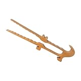 Holzzange, Brot-Servierzange, 27,9 cm Grillpinzette, Magnetgriff-Design, hitzebeständiges Naturholz zum Kochen, Brot, Bagels, Muffins und Kuchen