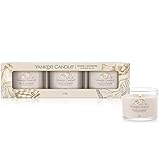 Yankee Candle Duftkerzen-Geschenkset | Votivkerzen mit warmem Kaschmir | Soja-Wachs-Mix | 3 Teile, Warm Cashmere | Kleine Kerze im Glas