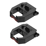 OSOLADY Farbbänder 2 Stück Ersatzband für Digitale Zeiterfassungsgeräte Robustes Farbband für Arbeitszeiterfassung und Anwesenheitsuhr Zubehör