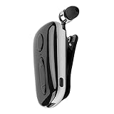 UKCOCO 1Satz Drahtloser Sport Kopfhörer mit Clip Design Einziehbar für Training Home Office Leicht Komfortabel aus Hochwertigem Material Schwarz