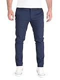 PITTMAN Derrick - Chino Herren Hosen - Slim Fit Chinohose Männer - Stretch Stoffhosen, Blau (Mood Indigo 194025), W33/L32