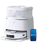 ECOVACS DEEBOT T30 PRO Omni Saugroboter mit Wischfunktion, mit TrueEdge Moppin, Zero Tangle Bürste, 11.000 PA Saugkraft mit heißem Wasser und Smart Rewash, Farbe Silber