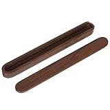 AUTSUPPL Holz Besteckhalter für Essstäbchen Aufbewahrungsbox aus Schwarzem Walnussholz mit Deckel Praktischer Organizer für Besteck Löffel und Küchenutensilien