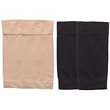 HANABASS 2 Paare Elastische Ellenbogen schützer Atmungsaktive und Flexible Ellenbogenbandagen für Sport und Alltag Leichte Tattoo Abdeckung Hautfreundliche Armhüllen für Männer und Frauen