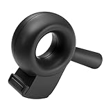 helit H6380095 - Klebebandabroller the bagel, schwarz, Paketbandabroller, Kleberoller, Handabroller