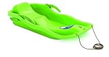 Prosperplast Schlitten Race grün | schneller Kunststoffschlitten | robust & frostbeständig | leicht & handlich | für rasante Winterabfahrten | 87×40×18 cm