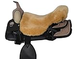 Engel Reitsport Lammfell Sattelsitzbezug Western Farbe Camel (Sabez 2, ohne Hornausschnitt/Horndurchlass)