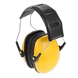 ORFOFE Gehörschutz Ohrenschützer Gelb Lärmschutz Kapselgehörschutz Verstellbar Komfortabel für Schlaf Lernen Konzert Flugzeug und Freizeit