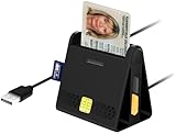 Xystec Cardreader: USB-Chipkartenleser für Smart-, SIM- und Speicher-Karten, HBCI-fähig (SD-Cardreader, Kartenleser extern)
