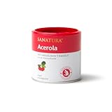 Sanatura Acerola – 100 g Acerola Pulver – natürliches Vitamin C hochdosiert – aus der Acerolakirsche – einfache Anwendung, sehr ergiebig, vegan