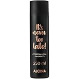 ALCINA It's never too late Coffein Vital Shampoo, 1 x 250 ml - Coffein Shampoo für dünner werdendes Haar - stärkt das Haarwachstum bei Neigung zu Haarausfall