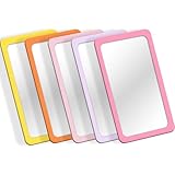 yisncka Kleine Spiegel für Kinder, unzerbrechlich, bruchsicher, 15,2 x 10,2 cm, runde Ecken, quadratisch, ungebrochen, Spiegel für Schule, Klassenzimmer, Badezimmer, DIY Handwerk (Süßigkeiten)