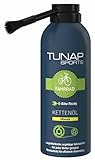 TUNAP SPORTS Kettenöl Ultimate - 125ml Spray mit Dosierpinsel | Fahrrad Langzeit-Schmierung für Ritzel, Schaltwerk und Kette