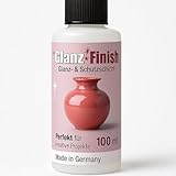 work'n'life Glanzfinish – Hochglanz-Versiegelung für Keramik, Bastelarbeiten & Modellguss – Transparente Schutzschicht mit UV-Schutz, langlebig & Abriebfest, Air Dry Clay Glaze