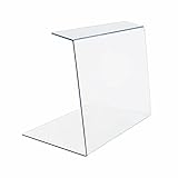 BISKAMI Spuckschutz Hustenschutz für die Gastronomie - Verkaufstheke und Kuchen-Vitrine - 40cm