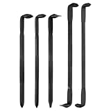 HARFINGTON 5-teiliges Offset-Schraubendreher-Set, Kreuzschlitz, rechtwinklig, 90-Grad-Schraubendreher, doppelseitiges Z/L-Typ, Handwerkzeug für die Reparatur von Haushaltsgeräten, Schwarz