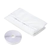 Wiederverwendbare Fensterdichtung – einfache Reinigung, isolierte Barriere für Komfort, starker Stoff blockiert Heißluftaustritt, schnelle Installation, einfache Einrichtung, Wohnungen und Häuser