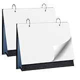 SPORWAY 2 Stücke DIY Tischkalender Blanko Notizbuch, A5 Fotokalender Bastelkalender Wochenkalender Kraftpapier Ringbuch Spiralblock DIY Memo Papier Zeitplaner Leerer Zettel (Schwarz)