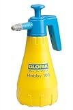 GLORIA Drucksprüher Hobby 100 | 1 L Sprühflasche mit Verstellbarer Düse | Gartenspritze für Garten, Balkon, Zimmerpflanzen & Anzucht | Handsprüher mit leistungsstarker Präzisionspumpe