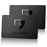 Spyshield RFID Blocker Karte NFC Schutzkarte mit Störsender | Bank-, EC-, Kreditkarte, Reisepass schützen | RFID-Schutz für Cliphalter, Geldbörse (2er Set)