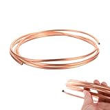 Kupferrohr, Kupferspule, 1 M Weiches Kupferrohr, Kupferrohr für die Kältetechnik, Außendurchmesser 3 mm, Dicke 0,5mm, für die Kältetechnik Herstellung von Draht Kabel, Klimaanlage
