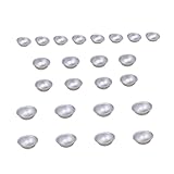 Cabilock 24 Stück Teiliges Badekugel halbschalen Aluminiumlegierung Rostfrei Umweltfreundlich Vielseitig für DIY Badebomben Kuchen Pudding und Bastelprojekte Einfach zu Reinigen für