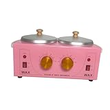 perfk Wachswärmer, Doppeltöpfe, EU-Stecker, Salonausrüstung, zu bedienen, leistungsstarkes, professionelles elektrisches Wachserhitzergerät für
