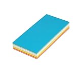 MAUL Moderationskarten rechteckig 205x95mm (120 Stück) | Beschriftbare Karteikarten | Coaching Karten | Präsentationskarten | Moderationskoffer Nachfüllpack | 150 g/m² Papier | Bunt