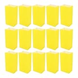 FELTECHELECTR 50 Stück Papiertüten Gelb Wiederverwendbare Geschenktüten für Geburtstag Candy Bag Leicht und Stabil Vielseitig Einsetzbar für Partygeschenke und Lunchverpackung