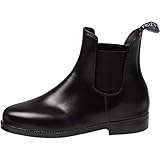 Lazura - Jodhpur Reitstiefelette Basic | Kinder, Herren & Damen Stiefeletten | mit Elastikeinsatz & Pull-On | schwarze Chelsea Boots aus Kunstleder | Reitschuhe in Größe 37