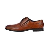 bugatti Herren Businessschuhe, Männer Business Schnürer,Low-tie,schnürschuhe,Anzugschuhe,Derby schnürung,Office,büro,Cognac (6300),47 EU / 11.5 UK