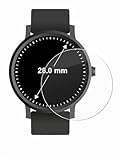 BROTECT Schutzglas für Armbanduhren (Kreisrund, ø: 28 mm) Schutzfolie Made in Germany Panzer Folie Glas Displayschutz [ 9H, Anti-Fingerprint]