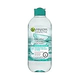 Garnier Micellar Hyaluronic Aloe Reinigungswasser für dehydrierte Haut 400 ml, aufpolsternder Reiniger und Make-up-Entferner, anerkannt von der British Skin Foundation, Verwendung mit wiederverwendba