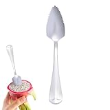 Grapefruitlöffel mit gezackter Kante, Löffel aus Edelstahl aus rostfreiem Stahl mit gezackter Kante - modisches Silbertaschen -Küchenwerkzeug für Kiwi, Dessert, Zitrusfrucht
