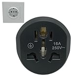 Deutschland Travel Plug -Adapter - Typ F EU Power Converter | Universeller Reiseadapter für Europa - kompatibel mit Island, Spanien, Italien, Frankreich - Essentielles Reisebehörigkeit für Telefone, L