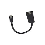 LIFKICH Mini Displayport zu Kabel Schwarz Full HD Videoauflösung Kompatibel mit Macbook Mini Displayport PC Monitor Vergoldete Buchse Unkomprimierter Lpcm Audio Support