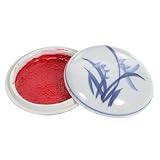 BATHVEVE 1 Stück Stempelkissen Einfügen Unterlage Rot Kalligraphie malerei tintenpaste Stempeltinte Bastelkissen Stempelfarbe Keramik Blau