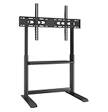 Techly 620898 Standfuß für LCD/LED/Plasma-Fernseher 60-86 Zoll, multifunktional, Schwarz