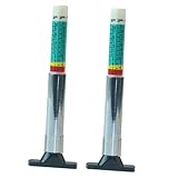 Garneck 2 Stück Teiliges Reifentiefenmesser aus Robustem Abs und Edelstahl Präzises Profilmesswerkzeug für Auto und Motorradreifen Tragbar mit Clip für Einfache Mitnahme und Schnelle