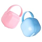 HEALSOPTHY 2 Stck Teiliges Aufbewahrungsbox aus Gesundem PP Staubdicht und Tragbar mit Praktischem Griff Schützt Sauger vor Schmutz für und Sicheren Transport von Babysaugern