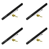 Konfettikanonen, elektrisch, Gold, 80 cm, kompatibel mit Konfetti-Maschine, Reichweite 14 m, ideal für Partys & Events, 4 Stück ZENDA CLUB®