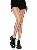 LEG AVENUE Damen Rainbow Fishnet Strumpfhose, Mehrfarbig, Einheitsgröße EU