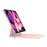 HOUKEY Tastatur iPad Pro 11 4a/3a/2a/1a, Tastatur iPad Air 5 Generation, Tastatur iPad Air 4 Generation, Tastaturhülle für iPad, Bluetooth, magnetisch, englische Anordnung, Rosa