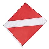 Boots-Tauchflagge – großes Banner für den Außenbereich, leichte Polyester-Sicherheitsflagge | hoher Kontrast für Wasseraktivitäten, Markierung beim Angeln, Apnoe-Indikator