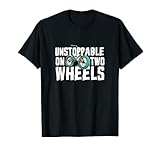 Unstoppable On Two Wheels Cycling Enthusiast Graphic T-Shirt