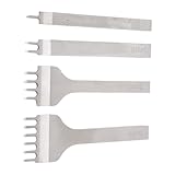 Stahl Leder Lochstanzer Handwerk Meißel Werkzeug Stitching Punches für präzises Stanzen und Lederbearbeitungsprojekte Professionelle Naht
