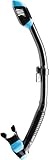 CRESSI Dry Snorkel Black/Blue - Unisex Premium Trockenschnorchel für Tauchen/Apnoe/Schnorcheln, Schwarz/Blau, Einheitsgröße