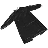 Yardenfun Langärmlige Pu Arbeitsschürze für Herren mit Verstellbarem Nackenriemen Säure und Alkalibeständig Verlängerte Länge für Fischreinigung Autowaschen und Laborgebrauch