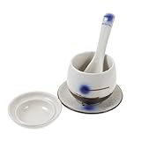 Ipetboom Japanische Keramikschüssel mit Deckel Umweltfreundlich Hitzebeständig mit Musterdesign für Gedämpfte Eier und Suppen Küchen Geschirr